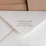 "Simple Self-Inking Return Address Stamp - Minimalistic Design" - Address Stamps in black by Sara Luke