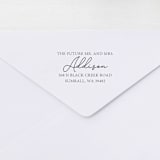 "Future Mr. and Mrs. Address Stamp | Self-inking Stamp" - Address Stamps in multicolorassorted-colors by Sara Luke
