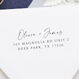 "Timeless Love Address Stamp | Self Inking Return Address Stamp" - Address Stamps in black by Samantha Malvey