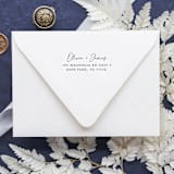 "Timeless Love Address Stamp | Self Inking Return Address Stamp" - Address Stamps in black by Samantha Malvey