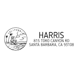"Custom California Address Stamp | Self-Inking | Black Ink" - Address Stamps in black by Casey Harp