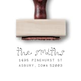 "Whimsy Return Address Stamp | Envelope Stamp With Custom Address" - Address Stamps in multicolor by Alyssa Cook