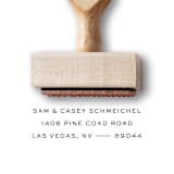 "Custom Return Address Stamp | Classic & Simple Stamp | Wooden Rubber Stamp" - Address Stamps in natural by Alyssa Cook
