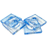 "Acrylic Napkin Rings, Set of 4" - Wedding Serving and Dining Accessories in blue by Laura Park