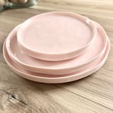 "Organic Dinnerware Set | Blush Rose" - Wedding Serving and Dining Accessories in pink by Prêt-à-PartyNY