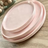 "Organic Dinnerware Set | Blush Rose" - Wedding Serving and Dining Accessories in pink by Prêt-à-PartyNY