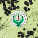 "Ink Frenchie Striped Small Plates - Set of 8" - Wedding Serving and Dining Accessories in black by Jollity and Co