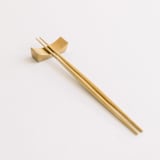"LUNA CHOPSTICKS // SET IN BRUSHED GOLD" - Wedding Serving and Dining Accessories in gold by borrowed BLU