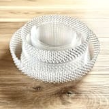 "Pearl Eternity Dinnerware Set | Clear" - Wedding Serving and Dining Accessories in clear by Prêt-à-PartyNY