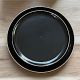 "Mod Scandi Dinnerware Set | Black & Brushed Gold" - Wedding Serving and Dining Accessories in black by Prêt-à-PartyNY