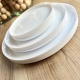 "Mod Scandi Dinnerware Set | White" - Wedding Serving and Dining Accessories in white by Prêt-à-PartyNY