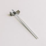 "LUNA CHOPSTICKS // SET IN WHITE + SILVER" - Wedding Serving and Dining Accessories in white by borrowed BLU