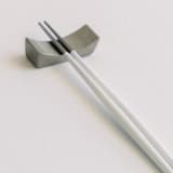"LUNA CHOPSTICKS // SET IN WHITE + SILVER" - Wedding Serving and Dining Accessories in white by borrowed BLU