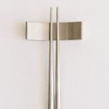 "LUNA CHOPSTICKS // SET IN BRUSHED SILVER" - Wedding Serving and Dining Accessories in silver by borrowed BLU