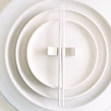 "LUNA CHOPSTICKS // SET IN BRUSHED SILVER" - Wedding Serving and Dining Accessories in silver by borrowed BLU