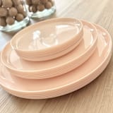 "Mod Scandi Dinnerware Set | Champagne Blush" - Wedding Serving and Dining Accessories in pink by Prêt-à-PartyNY
