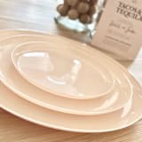 "Mod Scandi Dinnerware Set | Champagne Blush" - Wedding Serving and Dining Accessories in pink by Prêt-à-PartyNY