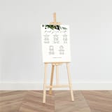 "Large Standing Art Easel" - Easel in Natural by Minted - With 18x24 Seating Chart