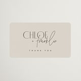 "Layered" - Wedding Favor Stickers in Natural by Kelly Schmidt - Front