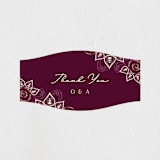 "Henna" - Wedding Favor Stickers in Mixed Berry by fatfatin - Front