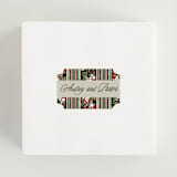 "holiday ribbon" - Wedding Favor Stickers in Ruby by Jackie Crawford - In use