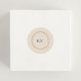"Monogrammed Floral" - Wedding Favor Stickers in Harvest by Susan Moyal - In use