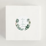 "The Greenhouse" - Wedding Favor Stickers in Seagreen by Elly - In use