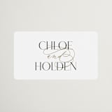 "Idyllic" - Wedding Favor Stickers in Sugar by Jessica Williams - Front