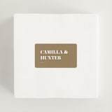 "Golden Stamp" - Wedding Favor Stickers in Snow by FRANI - In use