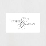 "Fantasia" - Wedding Favor Stickers in Sugar by Jessica Williams - Front