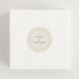 "deco arch" - Wedding Favor Stickers in Fir by Kindred Fields - In use