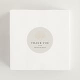 "Simple Seashell" - Wedding Favor Stickers in Sand by Hannah Bowman - In use