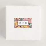 "Autumn flowers" - Wedding Favor Stickers in Amber by Alexandra Dzh - In use