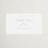 "Bellino" - Wedding Favor Stickers in Snow by AK Graphics - Front
