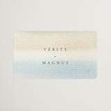 "Contemplate" - Wedding Favor Stickers in Sand by Janean Hinger - Front