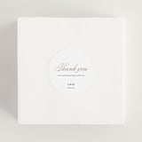 "Love" - Wedding Favor Stickers in Cloud by Shannon Chen of Four Wet Feet Studio - In use