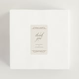 "Simple Art Nouveau" - Wedding Favor Stickers in Cream by Katie Zimpel - In use