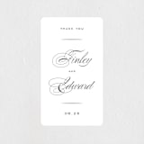 "Vow" - Wedding Favor Stickers in Tuxedo by Leah Bisch - Front