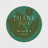 "botanica" - Wedding Favor Stickers in Jungle by Morgan Kendall - Front