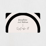 "view to behold" - Wedding Favor Stickers in Onyx by letterfix - Front