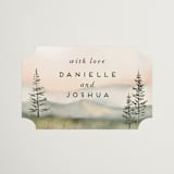 "Every Single Dawn With You" - Wedding Favor Stickers in Forest by Petra Kern - Front