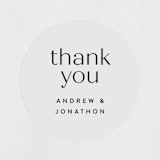 "Align" - Wedding Favor Stickers in Linen by JoAnn Jinks - Front