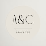 "All Type" - Wedding Favor Stickers in Daydream by Pixel and Hank - Front