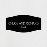 "Boutique" - Wedding Favor Stickers in Noir by Eric Clegg - Front
