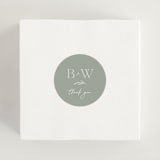 "Soft Arch" - Wedding Favor Stickers in Sage by Erica Krystek - In use