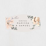 "Sonnet" - Wedding Favor Stickers in Almond by Petra Kern - Front