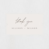 "Love Note" - Wedding Favor Stickers in Ecru by AK Graphics - Front