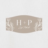 "Mystique" - Wedding Favor Stickers in Linen by Ashley Rosenbaum - Front