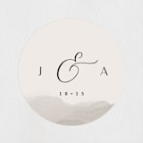 "ridge" - Wedding Favor Stickers in Natural by Kate Ahn - Front