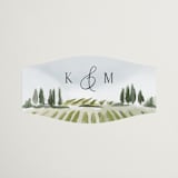 "Estate" - Wedding Favor Stickers in Sky by Rebecca Durflinger - Front